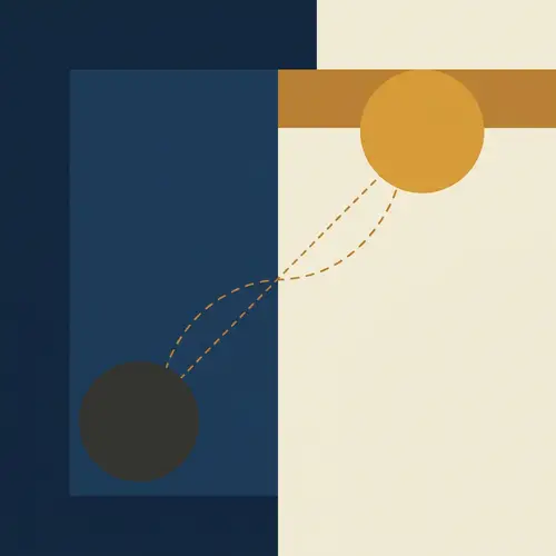 Minimalist Digital Vector Design | Simple Shapes & Colors