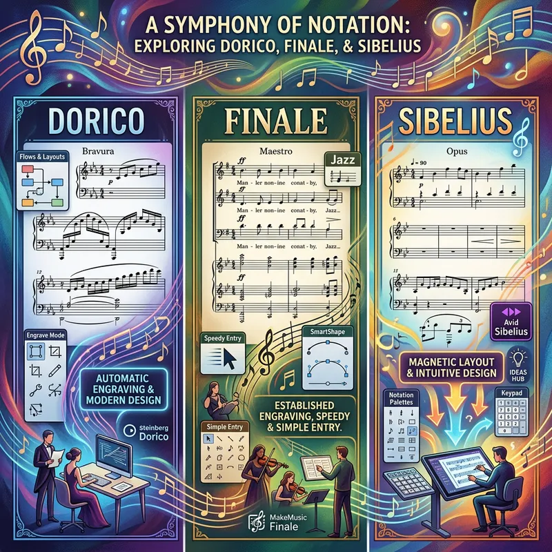 Discover the Musical Notations of Dorico, Finale, and Sibelius