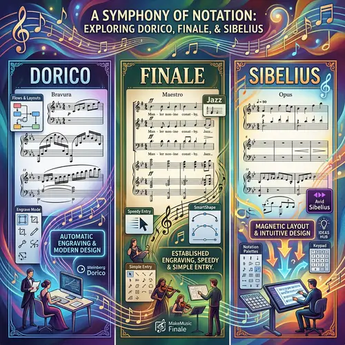 Comparing Dorico, Finale, and Sibelius Music Notation Programs