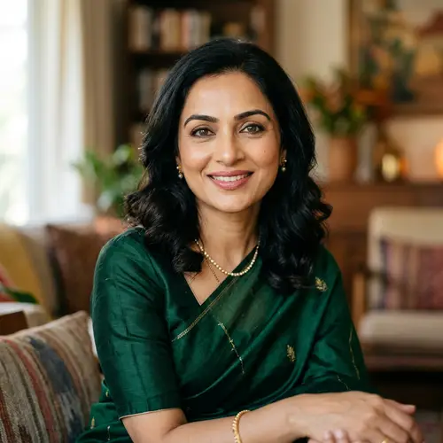 Elegant South Asian Woman in Her 40s
