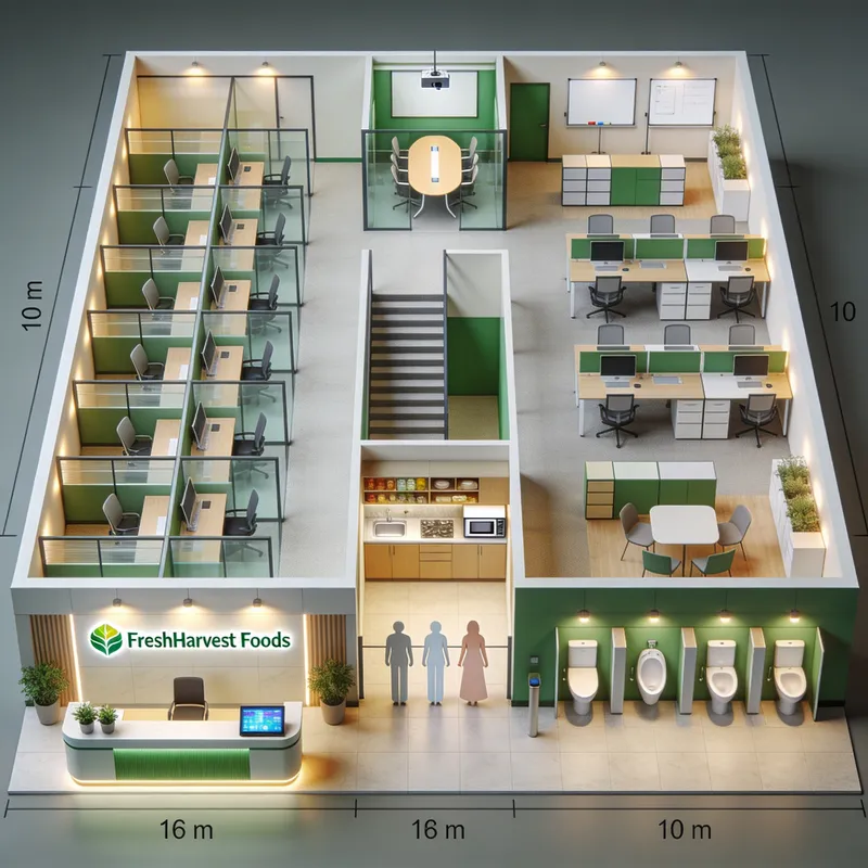 3D Model of Modern Office for Agri & Food Company 3D Model of Modern Office for Agri & Food Company