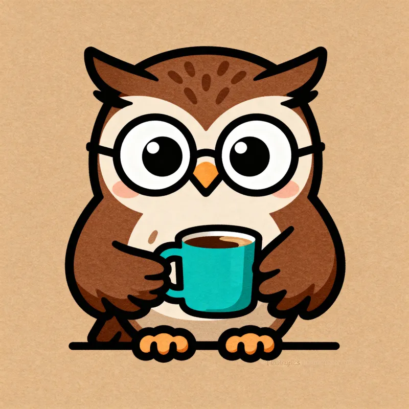 Charming Hootropics Owl Mascot Design