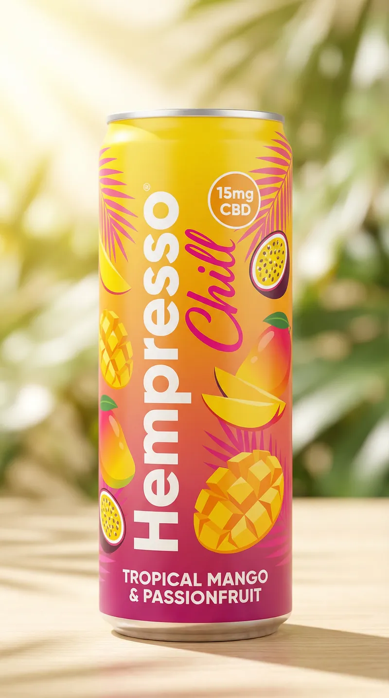 Hempresso Chill Tropical Mango & Passionfruit Drink Hempresso Chill Tropical Mango & Passionfruit Drink
