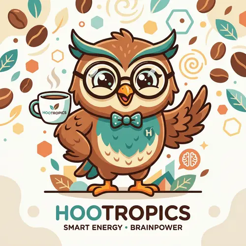 Charming Hootropics Owl Mascot Design