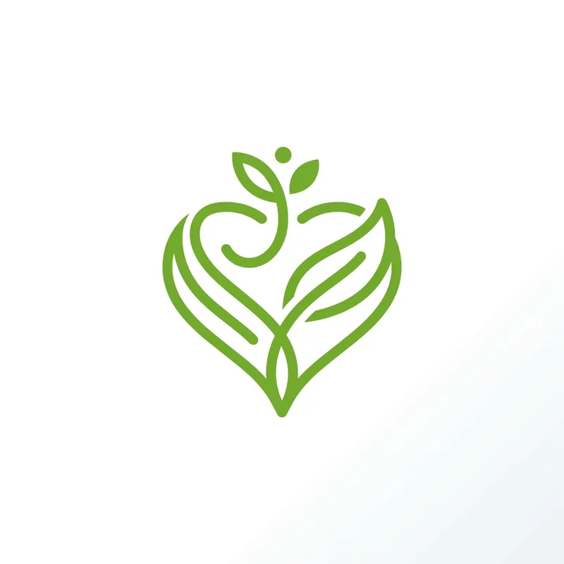 Minimalistic Green Health Logo Design