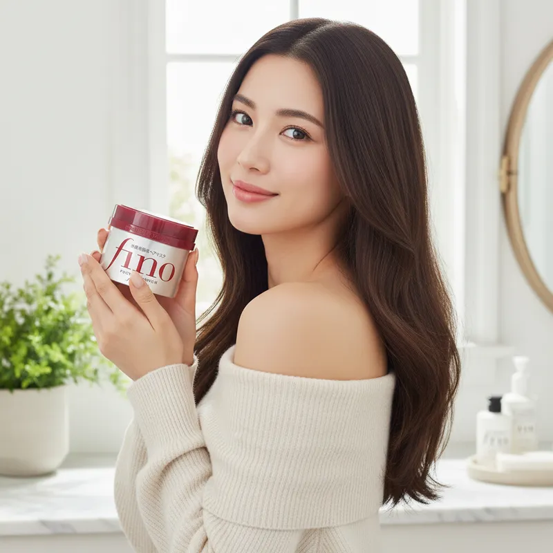Shiseido Fino Hair Mask - Beautiful Japanese Woman