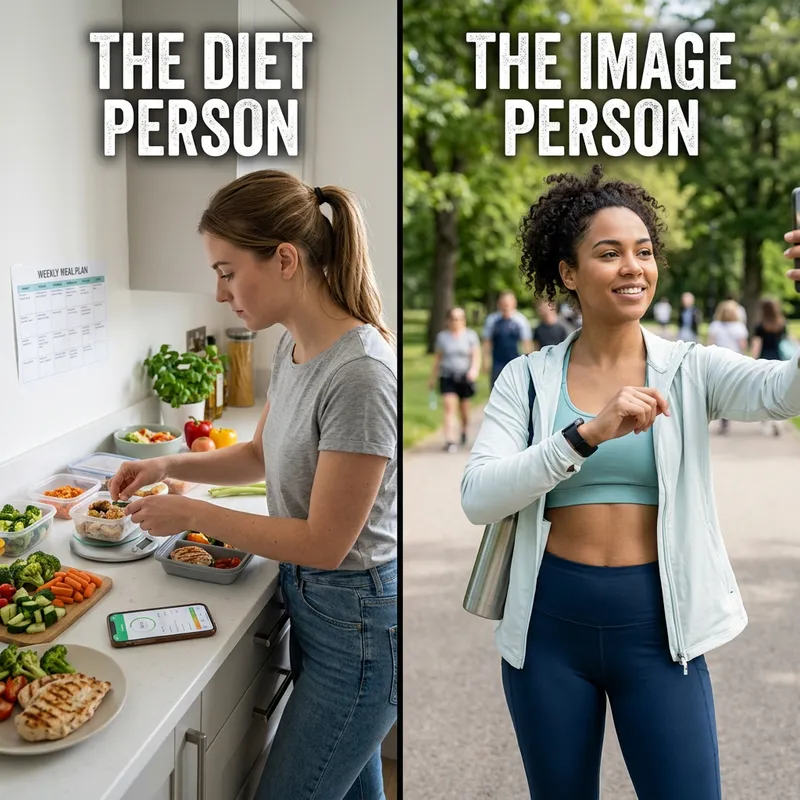 Diet Person vs. Image Person: A Visual Comparison Diet Person vs. Image Person: A Visual Comparison