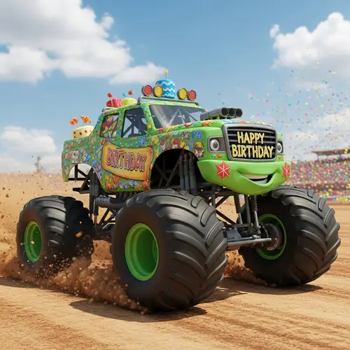 Happy Birthday Monster Truck Image
