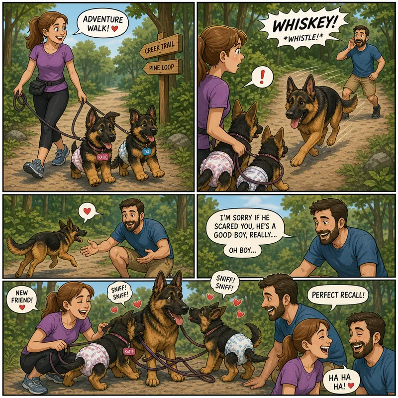 Adventurous Puppies: Katie, DJ, and Whiskey Adventurous Puppies: Katie, DJ, and Whiskey