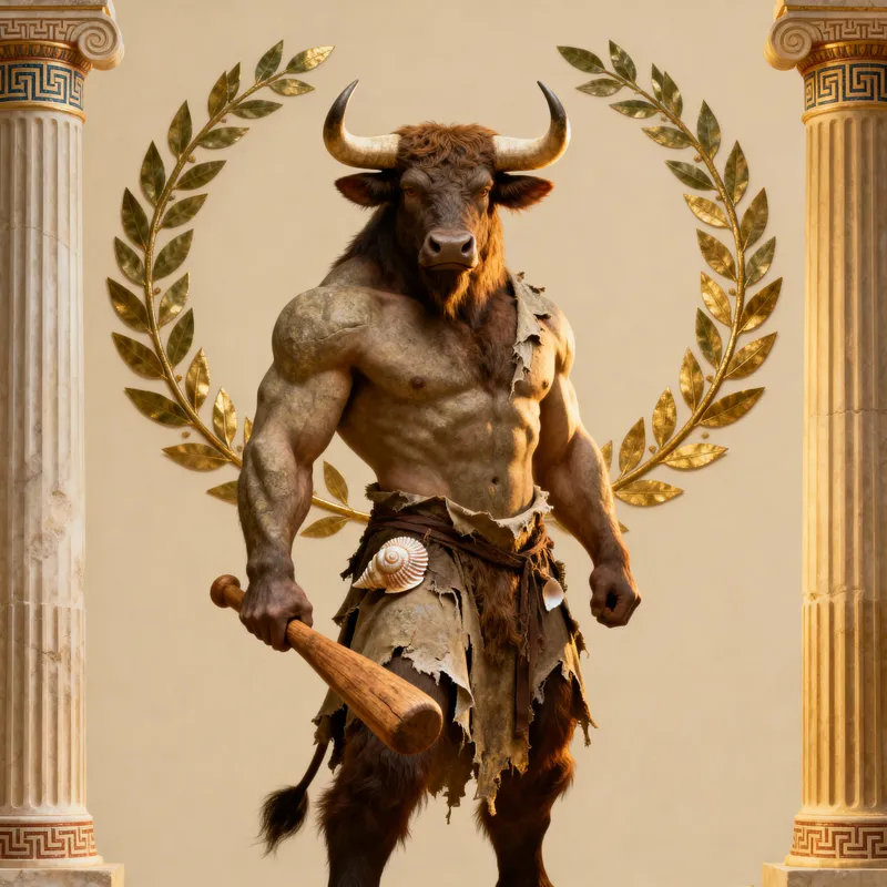 Ancient Greek Minotaur Art and Decor
