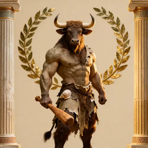 Ancient Greek Minotaur Art and Decor