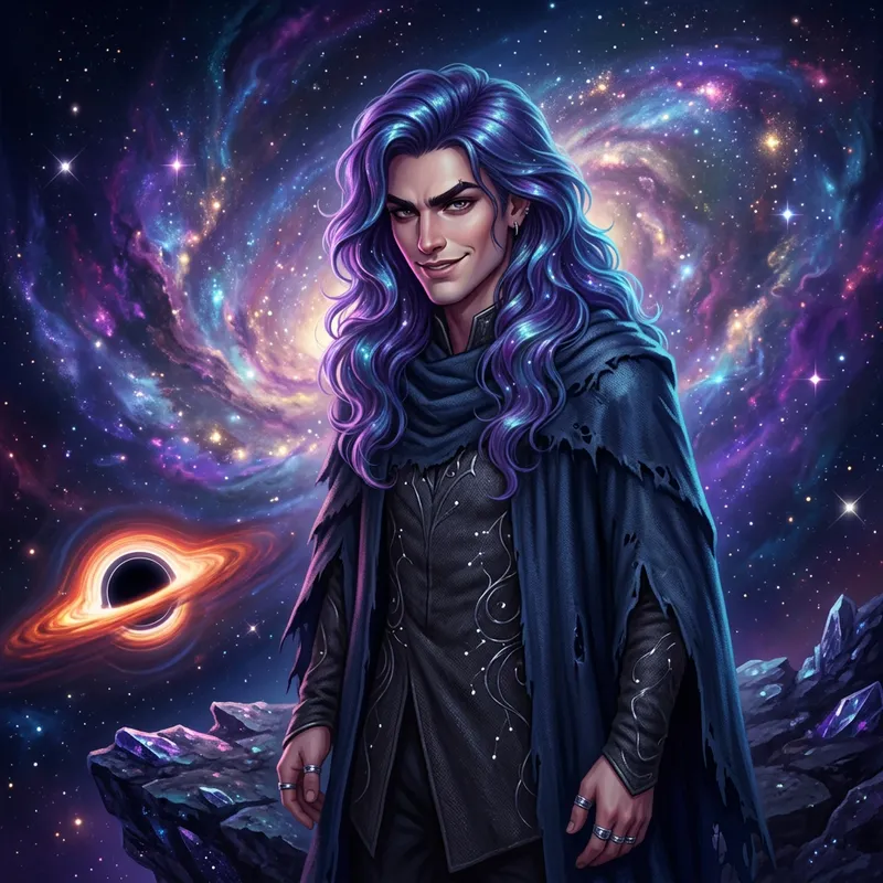Galactic Villain with Iridescent Hair | Anti-Hero Odyssey Kayn