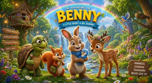 Benny the Bunny's Magical Adventure in 4K Animation
