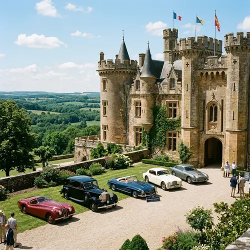 Classic Cars at Bahla Castle: A Timeless Display