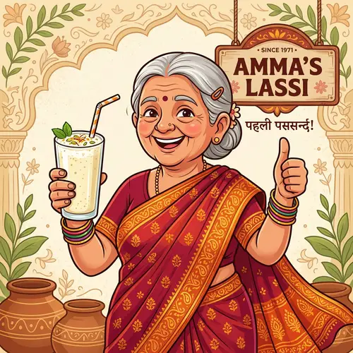 Amma: The Heartwarming Beverage Mascot