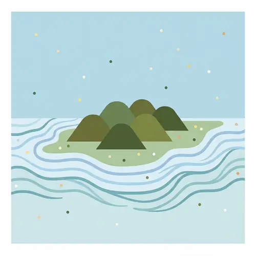 Minimalist Interpretation of Bohol's Serene Landscape