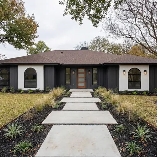 Modern Home Update: Remove Front Bushes