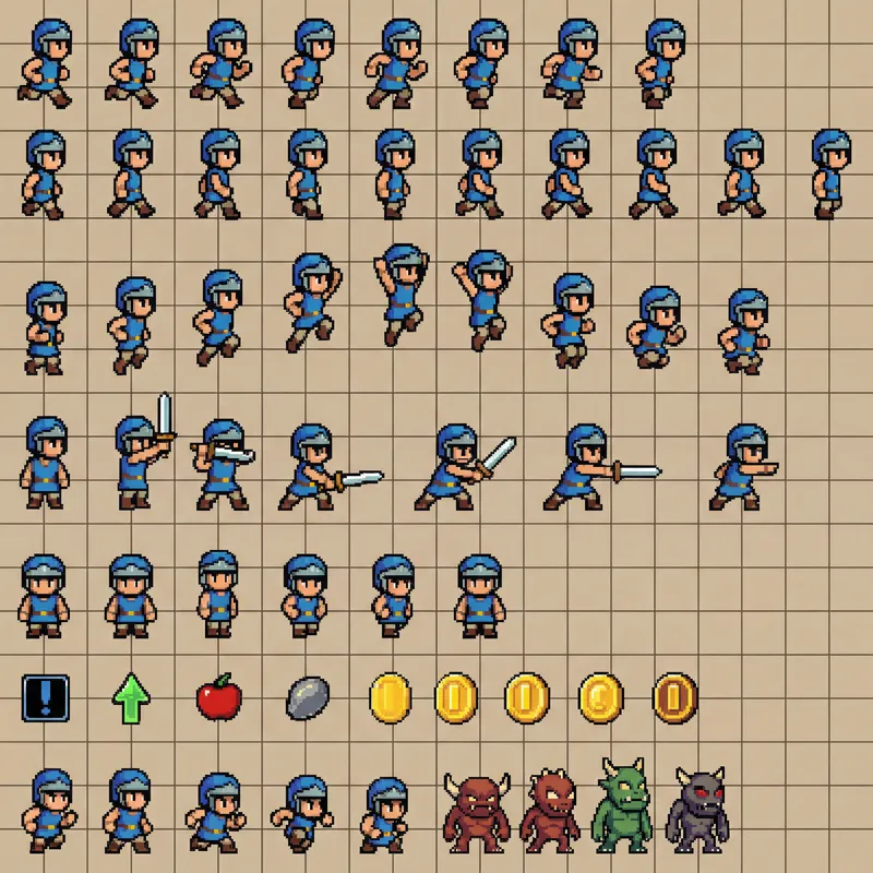 Pixel Art Sprite Sheet for Game Development Pixel Art Sprite Sheet for Game Development