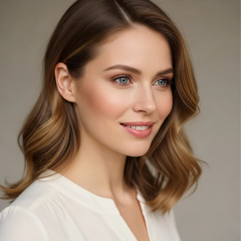 Realistic Profile Picture of a Young Woman Realistic Profile Picture of a Young Woman