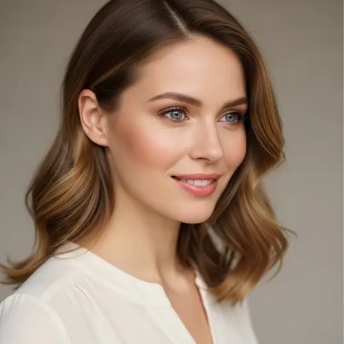 Realistic Profile Picture of a Young Woman