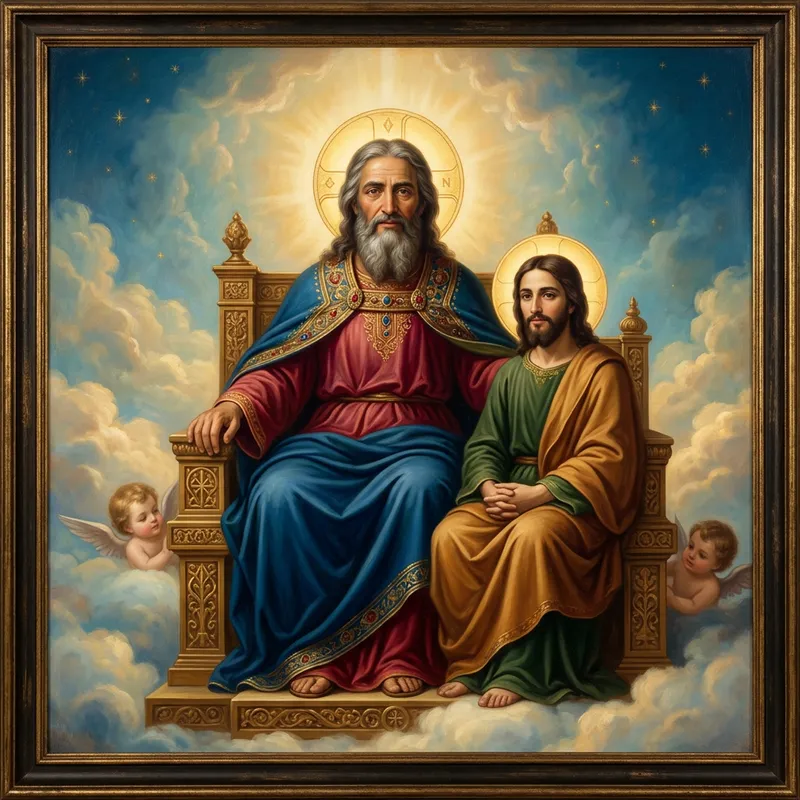 Divine Father and Son in Heavenly Illuminate