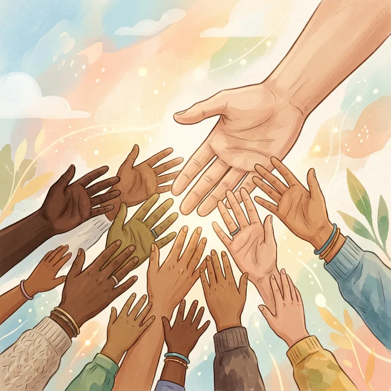 Supporting Hand: Unity and Aid for the Needy