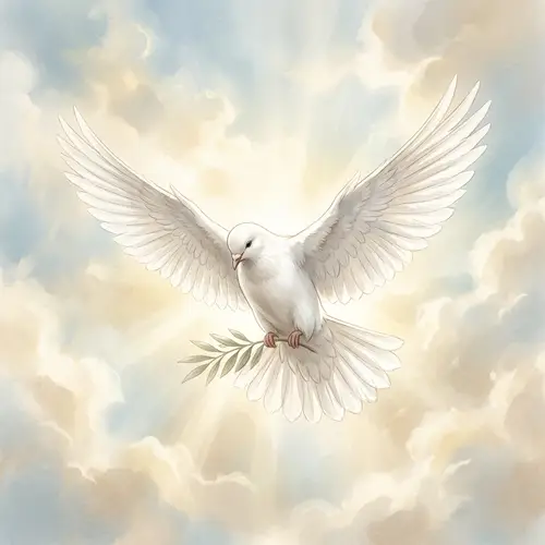 Beautiful Dove Illustration - Symbol of Peace and Spirituality