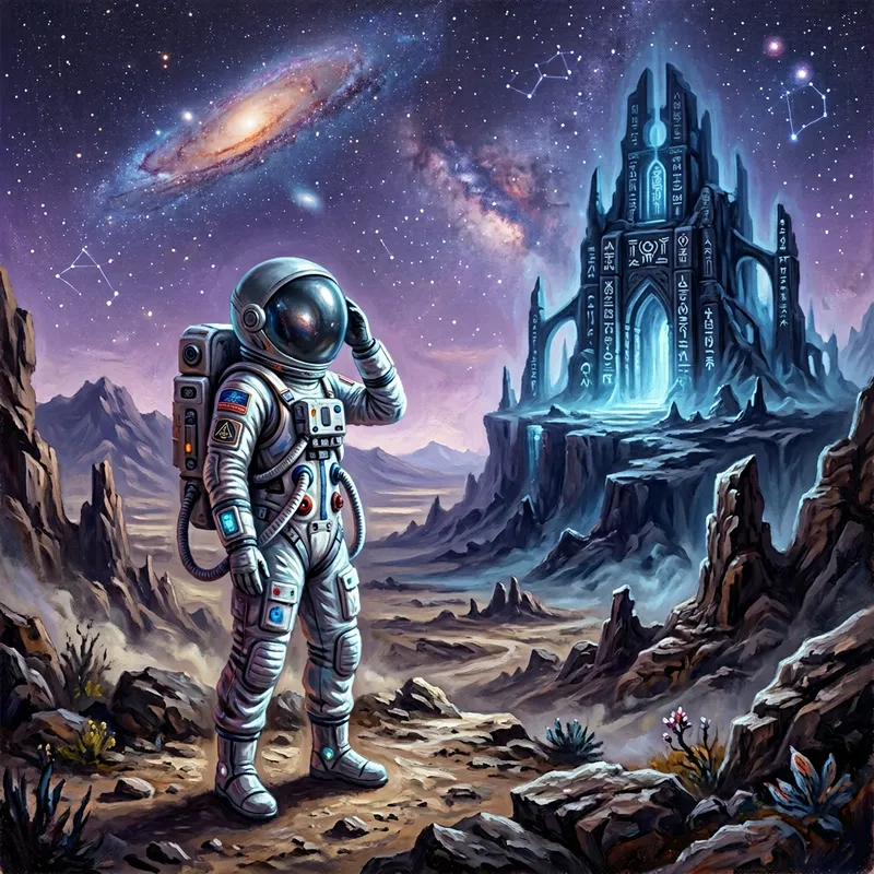 Space Traveler Discovers Temple on Distant Planet Space Traveler Discovers Temple on Distant Planet