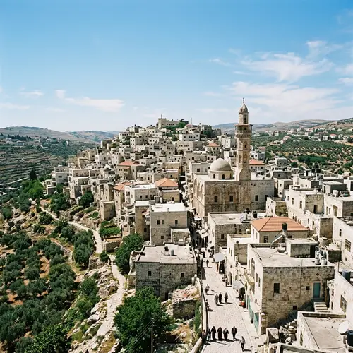 Old City in Palestinian Territories - Scenic Daytime View