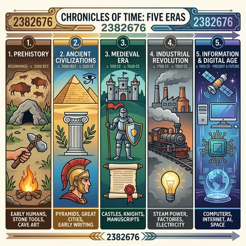 A Glimpse into the Past: Five Historical Eras