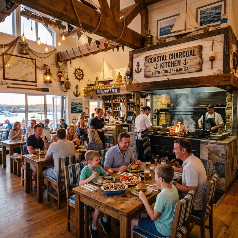 Coastal Charcoal Kitchen: Nautical Dining Experience