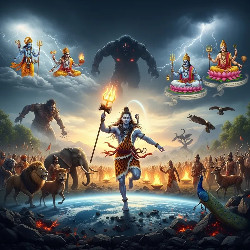 Epic Battle of Hindu Gods: Shiva vs Demon Epic Battle of Hindu Gods: Shiva vs Demon