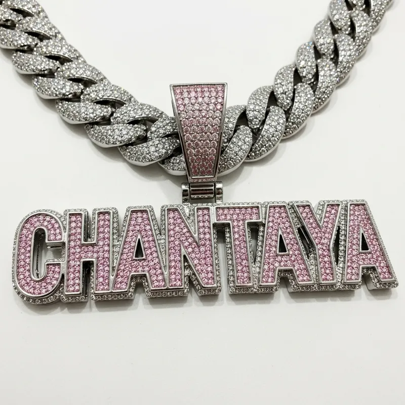 Siler Iced Out Rapper Chain Pendant - CHANTAYA