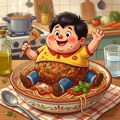 Character Fusion: Animated Character Merged with a Meatball