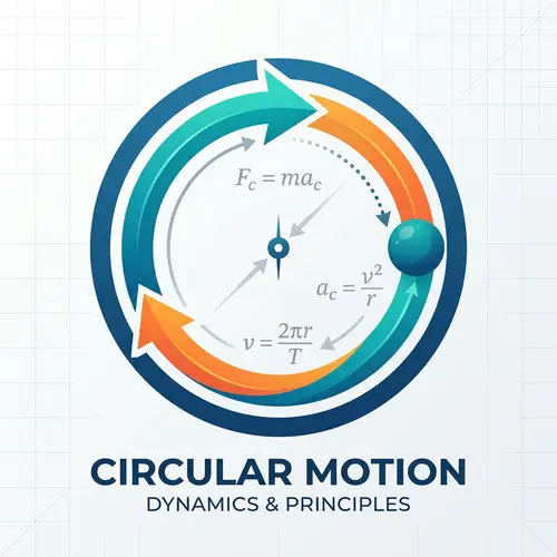 Circular Motion Logo Design with Formulas | Website