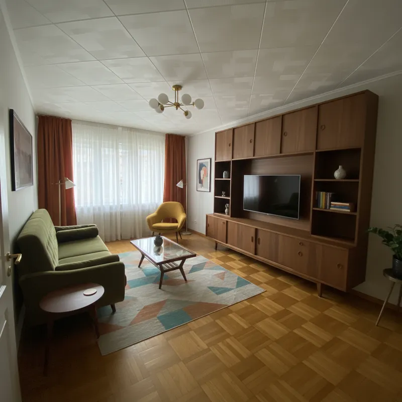 Mid-Century Modern Living Room Transformation