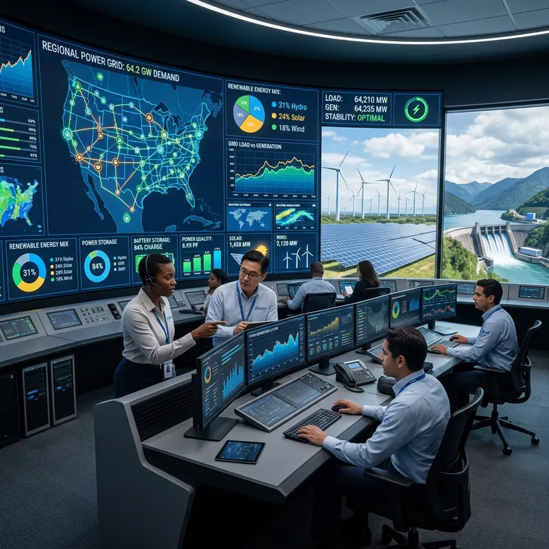 Power Energy Management: A Futuristic Control Room Visualization