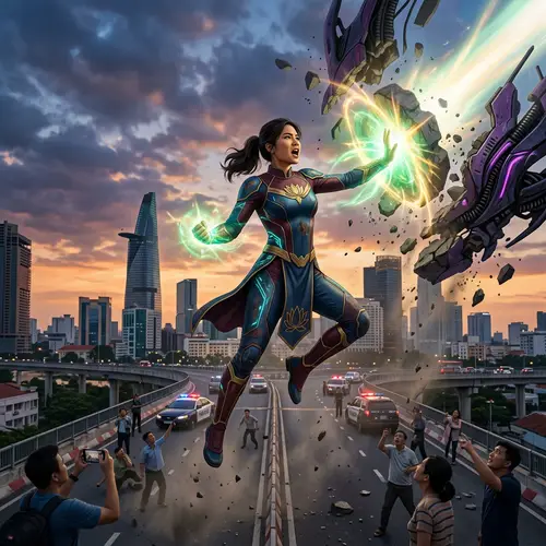 Young Vietnamese Woman Turned Superhero Saves World