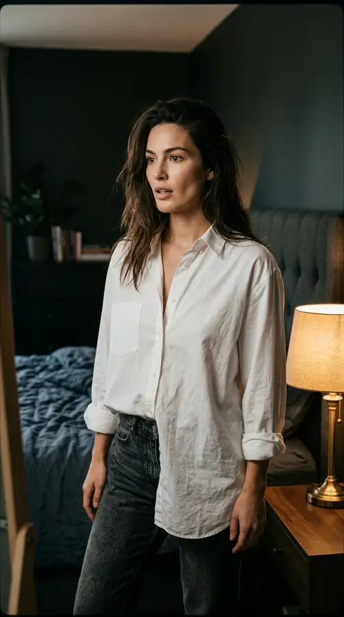 Cinematic Portrait of a Beautiful Woman in Soft Light