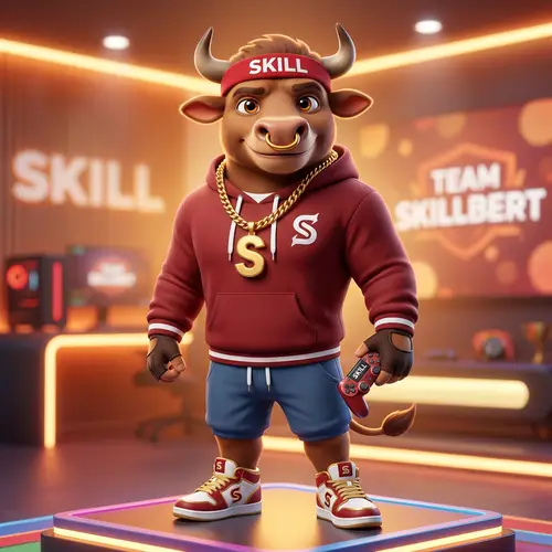 Meet Skillbert: The Charismatic Bull Mascot