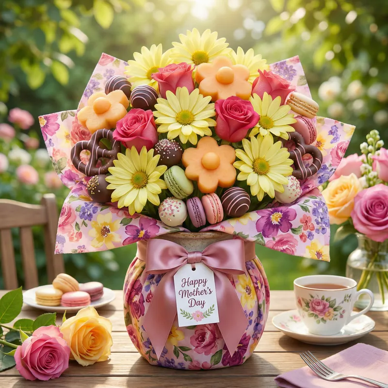 Edible Bouquet for Mother's Day | Unique Edible Art Edible Bouquet for Mother's Day | Unique Edible Art