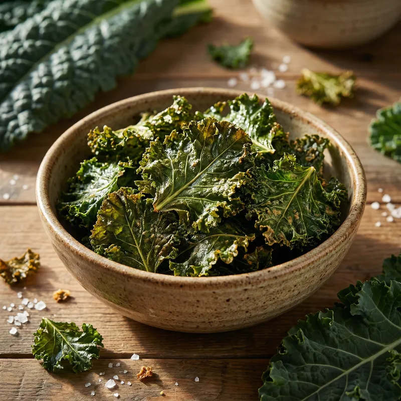 Crispy Baked Kale Chips Recipe