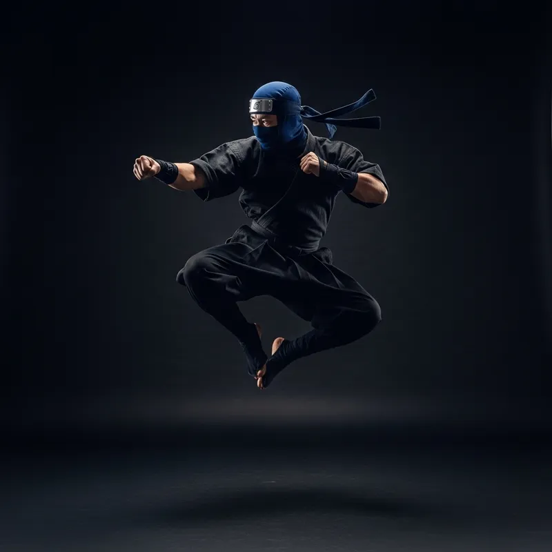 Ninja Punching, Kicking & Jump Kick Techniques