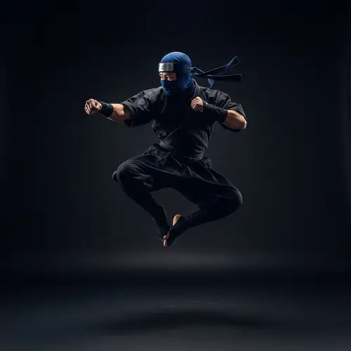 Ninja Punching, Kicking & Jump Kick Techniques