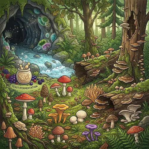 Types of Fungi: Animated Insights into Nature