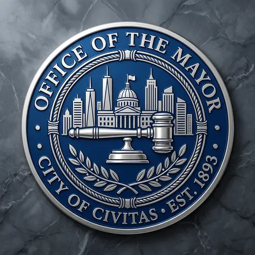 Official Mayor Icon Design - Modern & Classic Emblem