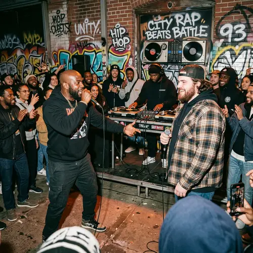 Muscular African-American Man vs. Large Caucasian Man: Epic Rap Battle