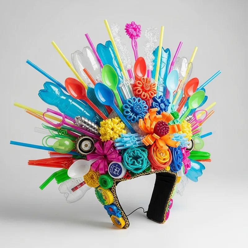 DIY Recycled Headdress: Celebrate Happiness DIY Recycled Headdress: Celebrate Happiness