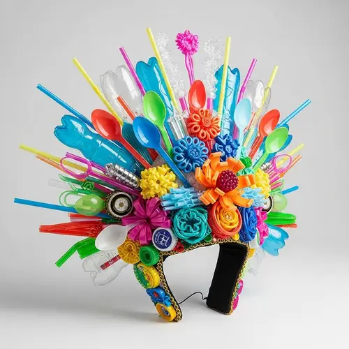 DIY Recycled Headdress: Celebrate Happiness