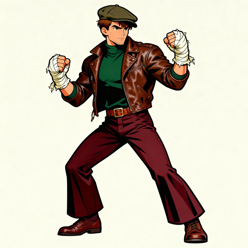 1960s Irish-American Fighter Character Art